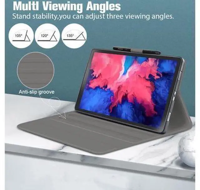 Alt view image 2 of 7 - BONAEVER Touchpad Keyboard Case for Lenovo Tab M10 Plus 10.6 inch 3rd Generation 2022 Slim Leather Cover with Keyboard / 7 Colors Backlit / Pencil Holder Rose Gold