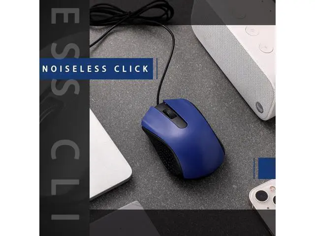 Alt view image 3 of 6 - 12 Pcs Wired Computer Mouse Bulk Cord USB Computer Mice Ergonomic Wired Mouse for Pcs Computers Laptops Gaming Office Home Supplies(Blue)