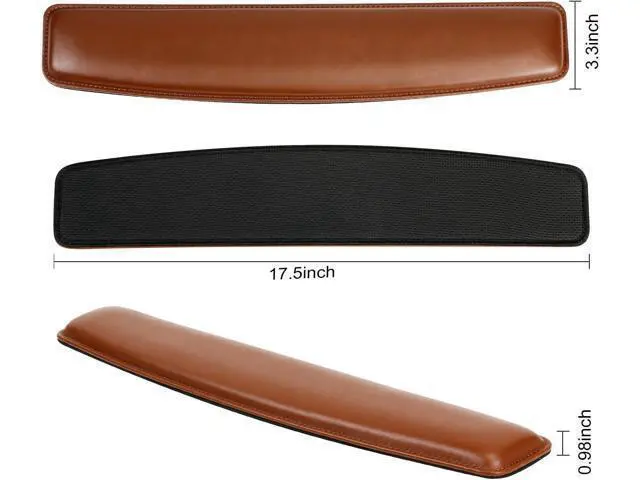 Alt view image 3 of 6 - Keyboard Wrist Rest Pad and Mouse Wrist Rest Support Mouse Pad Set Sturdy & Comfortable & Lightweight for Easy Typing & Pain Relief-Ergonomic Support (Brown)
