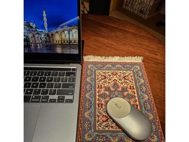 Alt view image 6 of 7 - Rug Mouse Pads 4 Pack Woven Rug Persian Style Carpet Mouse Pad for Table Décor