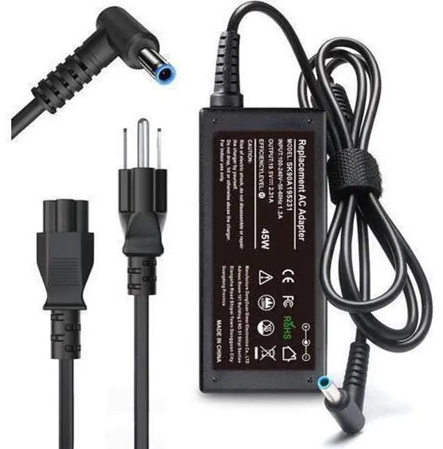 Main image of 45W Charger Compatible with HP Laptop Charger Blue Tip Pavilion x360 11 13 15 Zbook 14u G4 G5 15u 15 G3 Notebook 15 Stream 13 11 14 AC Adapter with Power Cord