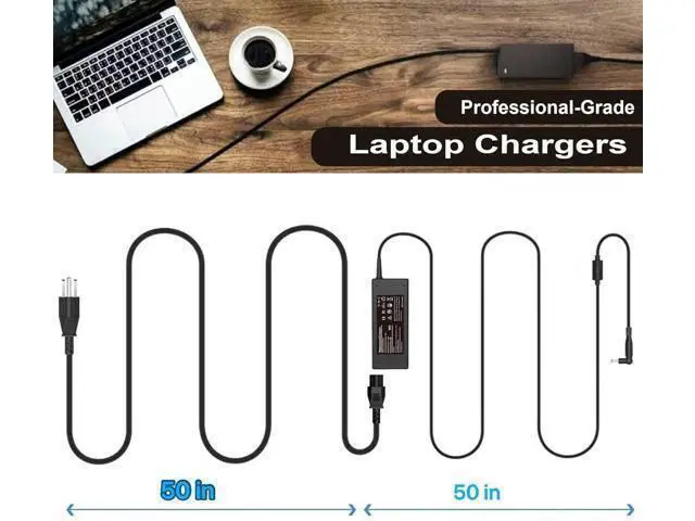 Alt view image 5 of 7 - 90W Universal AC Adapter Laptop Charger Compatible with HP IBM Sony Fujitsu Gateway Notebook Ultrabook Chromebook Power Supply Cord with 16 Tips