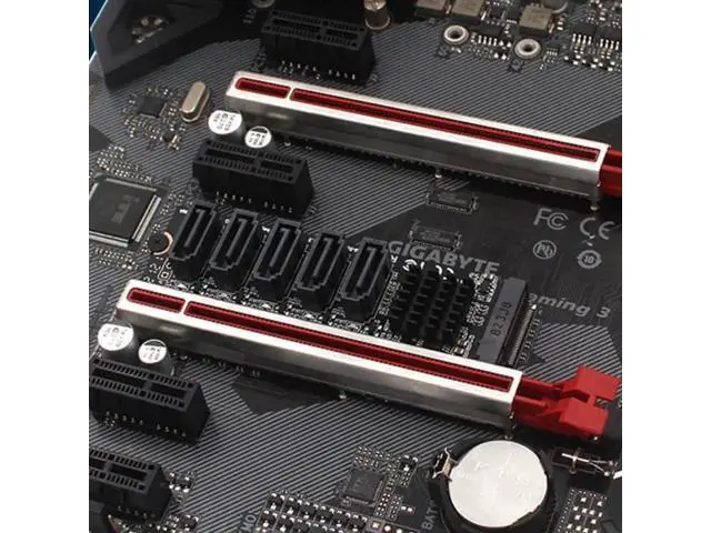 Alt view image 7 of 7 - Aomoproing M.2 NGFF NVME M-Key PCI Express to SATA 3.0 6Gbps 5 Ports Adapter Converter Hard Drive Extension Card JMB585 2280