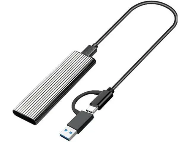 Alt view image 2 of 2 - Aomoproing FOR 2 In 1 Dual Protocol Type C USB 3.1 Adapter SATA SSD HDD M.2 NGFF SSD Enclosure For M2 Hard Drive