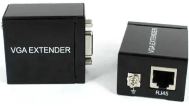 Main image of FOR VGA repeater over cat5e/6 cable up to 60M VGA UTP work with most monitors projectors HDTV and flat panel