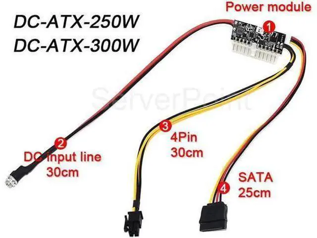 Main image of DC-ATX-250W DC-ATX-300W Power Supply Module Switch ATX 24Pin mini ITX PSU pico DC input 6Pin 12V high power pico