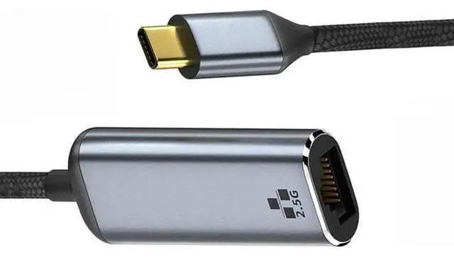 Main image of FOR 2.5Gbps GBE Gigabit Ethernet Network LAN Cable for Adapter for Laptop USB-C Type-C USB3.1 to 2500Mbps