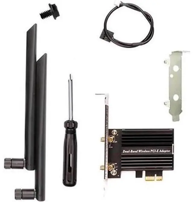 Main image of Aomoproing 1Set Wi-Fi 6E Pcie Wireless Network Card Bluetooth 5.2 PCI Express 802.11AX AX210 Card PC+Metal