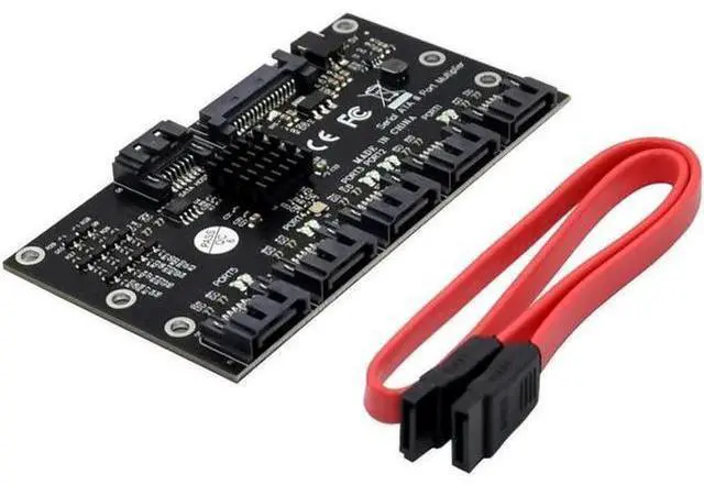 Main image of Aomoproing SATA Expansion Card 1 to 5 Port SATA3.0 Controller Card Motherboard 6Gbps Multiplier SATA Port Riser Card Adapter for HDD