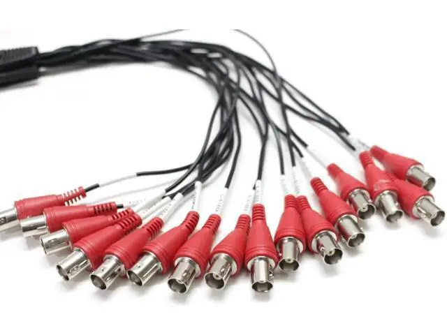 Alt view image 2 of 3 - DVI Male to BNC Female Breakout Cable DVI 24+5 to 16 BNC line AUDIO For Geovision GV-1480A DVR CCTV Card