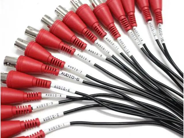 Alt view image 3 of 3 - DVI Male to BNC Female Breakout Cable DVI 24+5 to 16 BNC line AUDIO For Geovision GV-1480A DVR CCTV Card