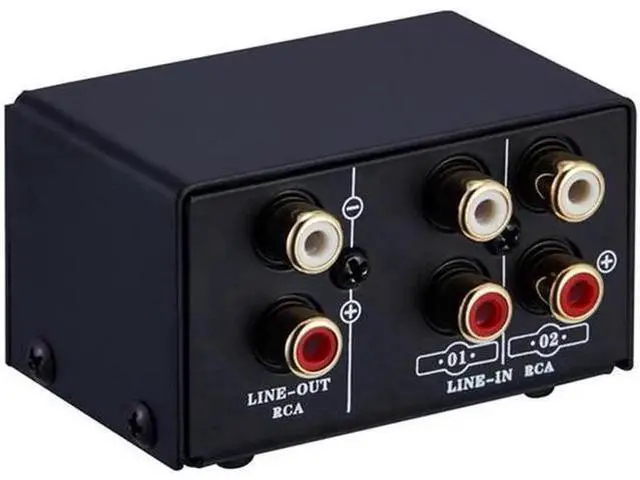 Main image of Aomoproing 2 in 1 Out or 1 in 2 Out Audio Source Signal Selector, Switcher, Speaker, Audio Source, Switcher, RCA Interface, Lossess