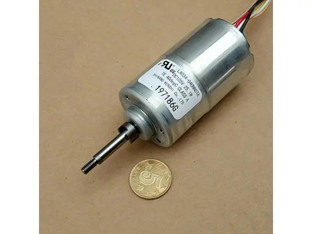 Alt view image 3 of 3 - Aomoproing SHINANO LA034-040NN07A 3-Phase 8-Wire Hall Brushless Electric Motor Double ball bearing Large Torque DC105V 25W