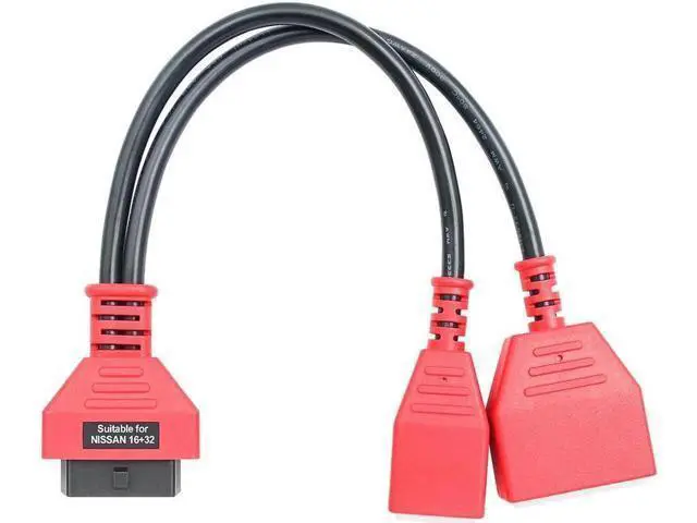 Alt view image 6 of 7 - Aomoproing for Nissan Key programmer 32pin 16Pin to 16pin OBD2 Extension Cable Male to Female Car ECU auto Tool OBD 2 Connector