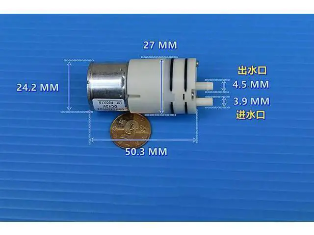 Alt view image 2 of 5 - Aomoproing DC 12V Nidec 00H220H022 Micro Brushless Motor Water Pump Diaphragm Dosing Metering Self Priming Water Pump PWM Control