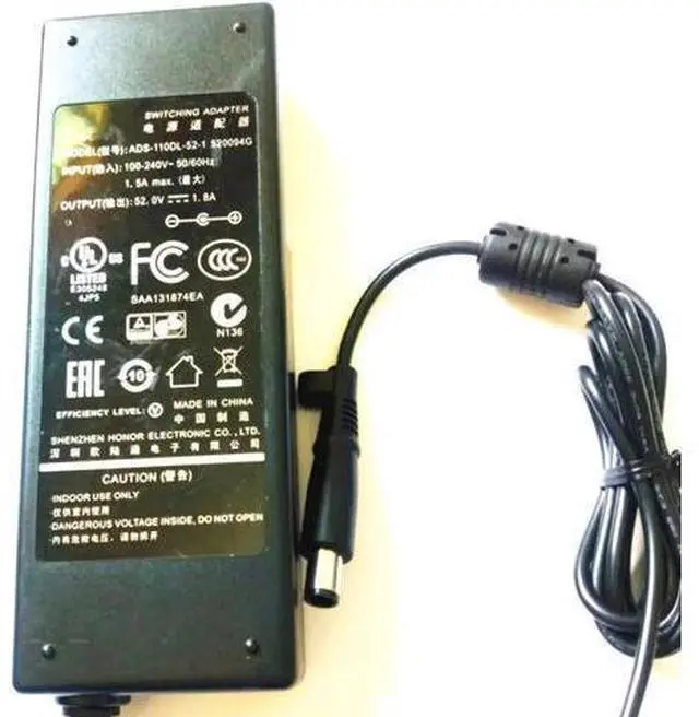 Main image of AC Adapter for 52V 1.8A ADS-110DL-52-1 520094G 7.4MM with Pin