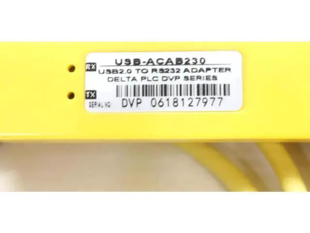 Alt view image 2 of 4 - Aomoproing USB-ACAB230 Cable USB-DVP Delta PLC Programming Cable USB TO RS232 Adapter For ES EX EH EC SE SV SS Series Cable