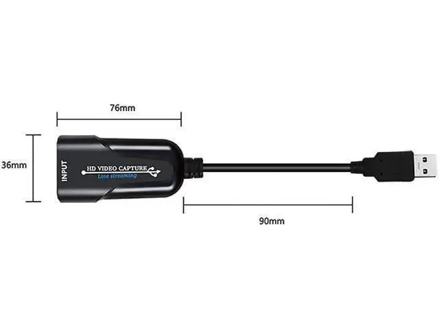 Alt view image 7 of 7 - Aomoproing Capture Card HD to USB Game Capture Card Device Recorder Support HD Video 1080P Video Capture Card for TV PC PS4 Game