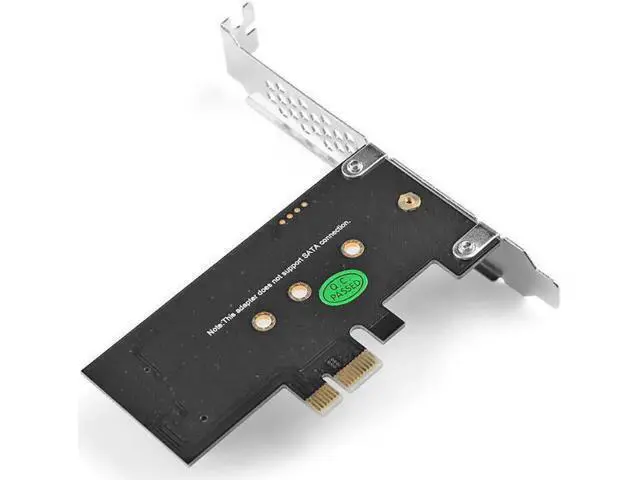Alt view image 5 of 5 - Aomoproing SSD M2 PCIE 1x Adapter PCIE to M2 Adapter M.2 SSD to PCI Express X1 Card Riser Adapter M Key for 2230-2280 M2 SSD