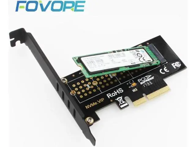 Alt view image 5 of 5 - Aomoproing On Cards PCIE to M2/M.2 Adapter/PCI Express M.2 SSD PCIE Adapter M.2 NVME/M2 PCIE Adapter Computer Expansion Cards M2
