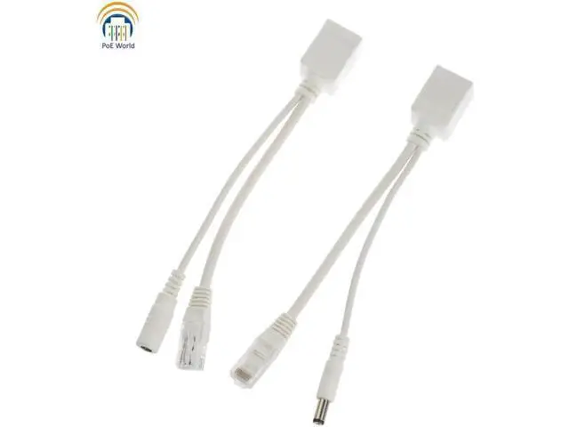 Alt view image 2 of 4 - Aomoproing POE cable Hot POE Cable Passive Power Over Ethernet Adapter Cable POE Splitter Injector Power Supply Module 12-48v For IP Camera