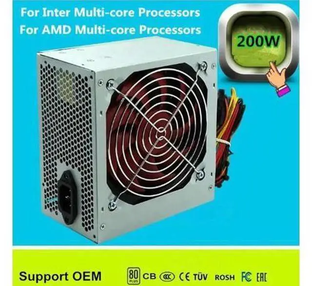 Main image of Aomoproing 200W Power Switch PC 200W Power Supply PC Max 500W 12V Gaming ATX PSU For PC Desktop Computer Smart Mute Small PC Power Micro