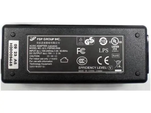 Alt view image 2 of 2 - Aomoproing 19V 2.1A 40W 5.5x2.5mm FSP FSP040-RAB Laptop Power Supply AC Adapter For LED LCD Monitor Charger