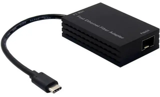 Main image of TYPE-C USB2.0c Fast ethernet fiber adapter sfp AISX AX88772C USB c to Single Optical Port SFP Optical Fiber LC