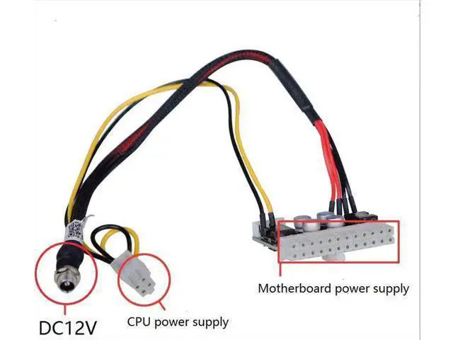Alt view image 2 of 3 - Aomoproing ITX small chassis DC-ATX line power board 150W DC-DC power board Plus adapter power kit