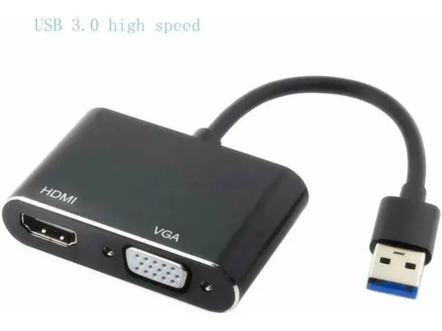 Alt view image 2 of 2 - Aomoproing FOR USB 3.0 to HDMI-compatible VGA Converter Adapter External Graphics Card Converter