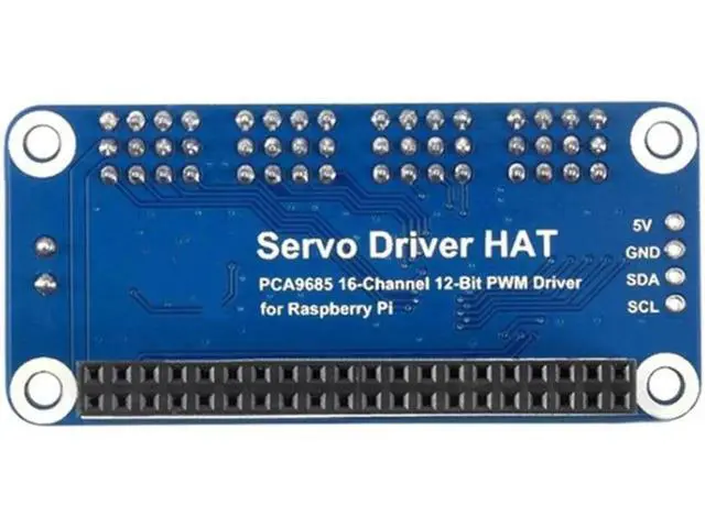 Alt view image 3 of 5 - 16-CH 12-Bit PWM Servo Motor Driver Module Shield Expansion Board HAT for Raspberry Pi RPI Zero W WH 3B Plus 4B