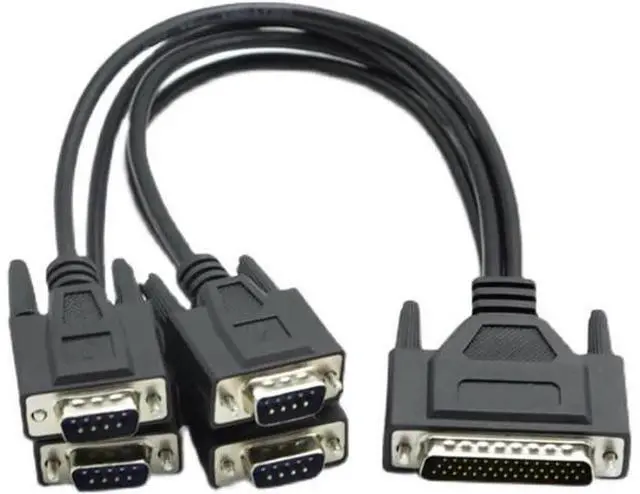 Main image of DB44 pin to DB9 pin cable 4 Port DB9 RS-422 serial adapter cables for PCI card to 4 x RS422/485 cards