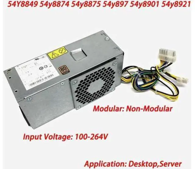Main image of 240w TFX PSU Power Supply Desktop 54Y8849 for ThinkCentre E73 M78 M82 M83 M92 M92P M93 TFX 240W PS-4241-01 POWER 54Y8874 PCB020