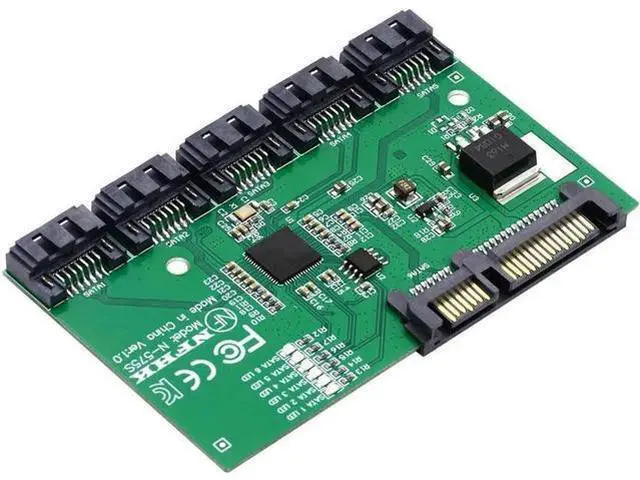 Main image of FOR PM Multiplier Port Selector JMB575 1 to 5 Splitter Ports HUB for Adapter Converter SATA 3.0 6Gbps