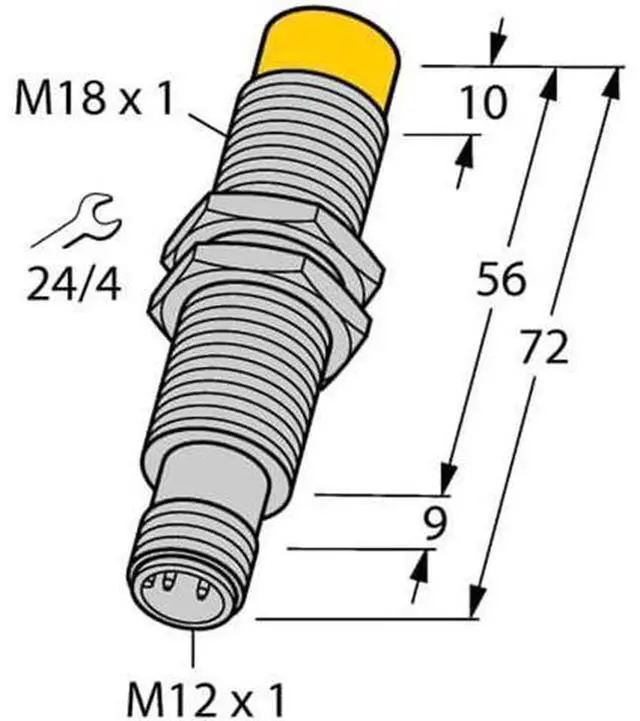 Alt view image 2 of 2 - TURCK NI8-M18E-LIU-H1141 1536302 Inductive sensor