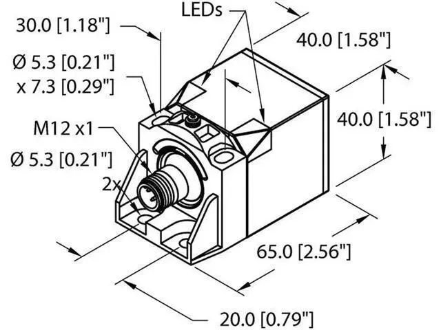 Alt view image 2 of 2 - TURCK NI35U-CK40-AN6X2-H1141 Inductive sensor NPN