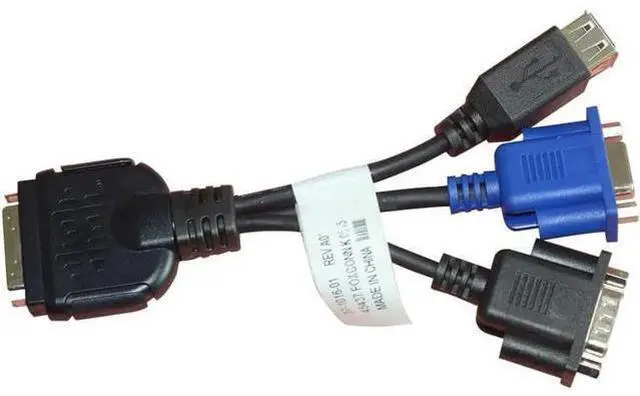 Main image of VGA+USB+DB9 for UCS KVM Server Adapter Blade Dongle Cable Adapter 37-1016-01 VGA USB DB9 Seria Server Cable