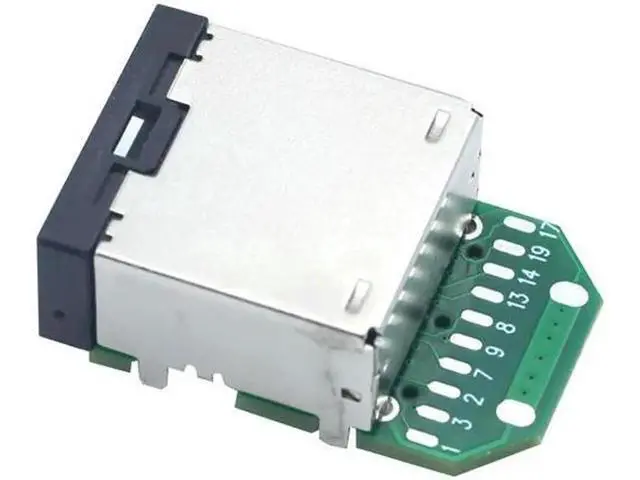 Main image of FOR 2PCS HDMI E TYPE 19Pin female connector 90 degrees with PCB board Finished wire harness production HD connector