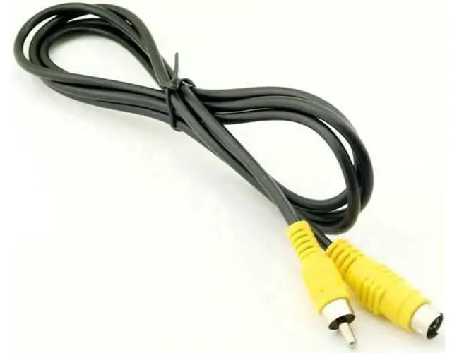 Main image of FOR 10pcs 4-PIN S-Video Mini DIN Male TO COMPOSITE RCA Male Video AV Cable Adapter 5ft