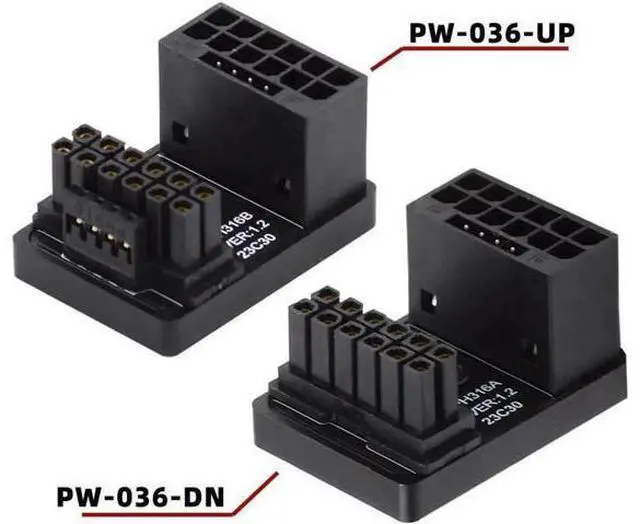 Main image of FOR Down/Up Angled 360 Degree for 4080 5090TI 16Pin 12+4P Graphics Card 12V WR ATX3.0 Male to Female