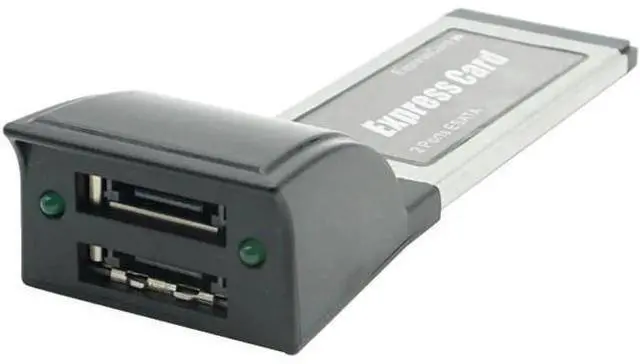 Main image of Express Card ExpressCard 34mm to 2 port eSata hard disk Adapter