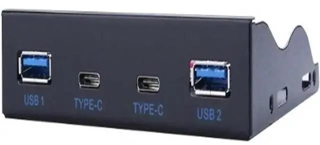 Main image of FOR Dual 5Gb/s USB 3.1 Type-C + USB 3.0 HUB 19Pin USB to Dual USB3.0 USB-C adapte 3.5 Front Panel Floppy Disk Bay