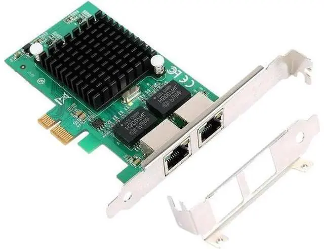 Main image of FOR Gigabit Ethernet Pci-E Network Controller Card 10/100/1000Mbps Rj45 X2 Dual 2 Port Pcie Server Network Interface Card Lan Adapt