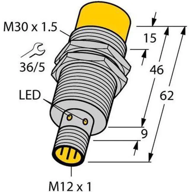 Main image of TURCK NI20U-M30-AN6X-H1141 1646150 Inductive sensor NPN
