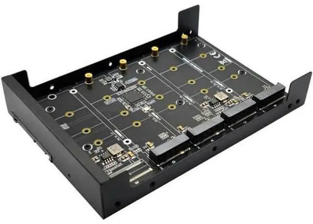 Alt view image 2 of 2 - FOR .2 SSD to 3.5 SATA3.0 6Gb JBOD Adapter Card With Enclosure Adapter