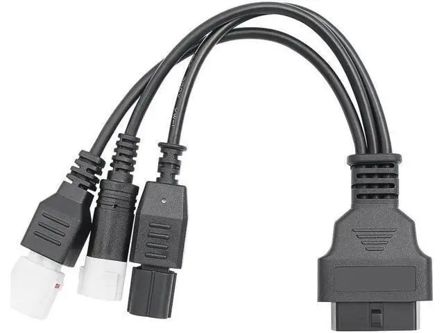 Alt view image 5 of 7 - For Yamaha 3pin 4pin For Honda 6pin to 16pin Motorcycle OBD 2 Extension Cable Male to Female Diagnostic Tool moto OBD2 Connector