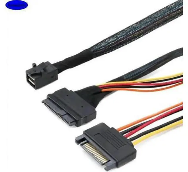 Main image of FOR MINI SAS HD SFF-8643 to SAS SFF-8639 with SATA 15P male server connection cable