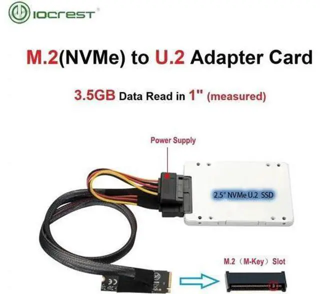 Main image of FOR M.2 M-key to U.2 SFF-8639 Adapter Cable for 750 P4610 983 SFF-8639 Cable