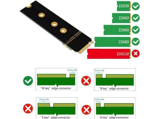 Alt view image 2 of 3 - Riser Cable 20cm SFF-8639 U.2 to NGFF M.2 Key M Extension Cable Flexible Cable Riser Card Extension Port Adapter for U2 NVME SSD