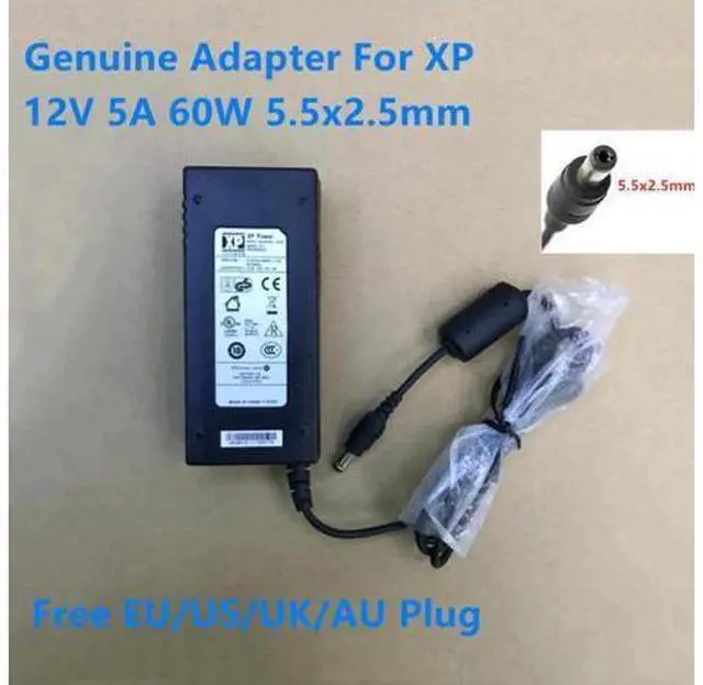 Main image of XP 12V 5A 60W 5.5x2.5mm VEH60US12 AC Power Adapter Charger For LCD Monitor Power Supply Charger